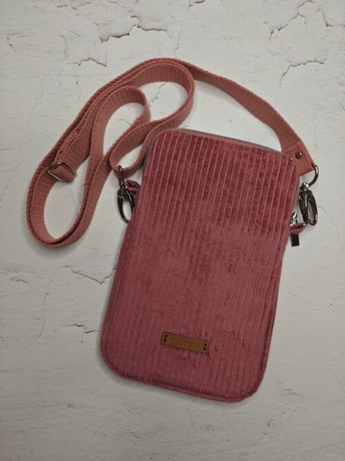 Handytasche Cord altrosa dunkel