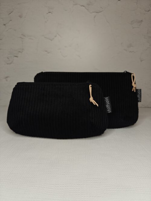 Täschchen Cord schwarz